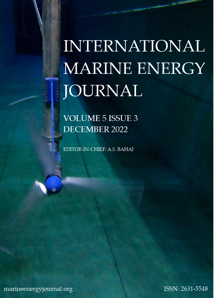 					View Vol. 5 No. 3 (2022): International Marine Energy Journal
				