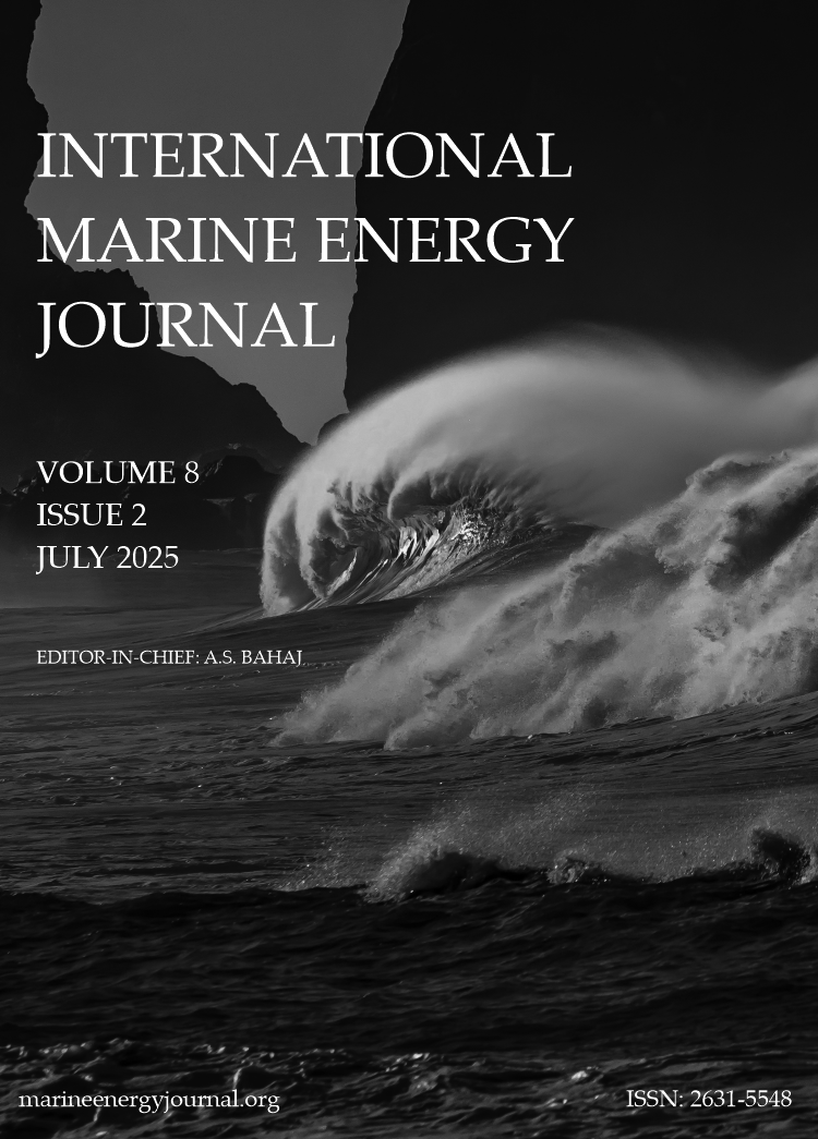Journal front cover with wave breaking on rocky coastline
