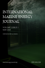 Front cover of IMEJ Vol 3 Issue 1 featuring turbulence in a laboratory flume