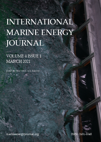 					View Vol. 4 No. 1 (2021): International Marine Energy Journal
				